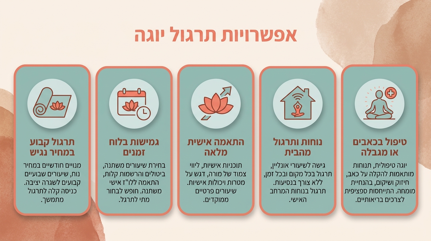השוואה: כרטיסייה מול מנוי מול תשלום פר שיעור ביוגה
